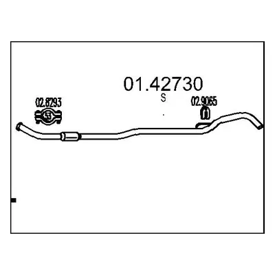 Výfuková trubka MTS 01.42730