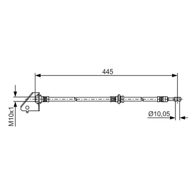 Brzdová hadice BOSCH 1 987 481 497