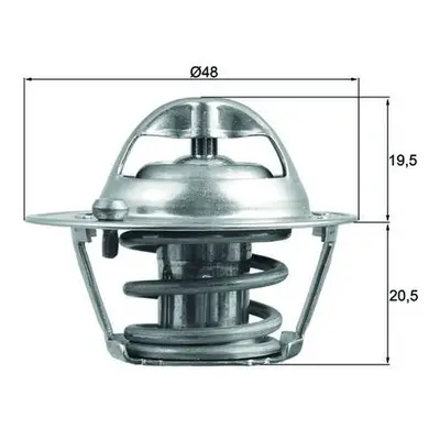 Termostat, chladivo MAHLE TX 204 82D