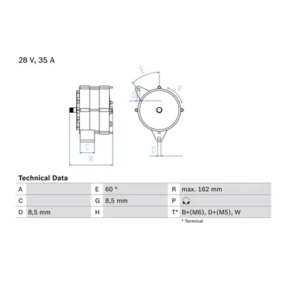 generátor BOSCH 0 986 035 910