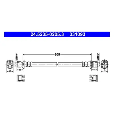 Brzdová hadice ATE 24.5235-0205.3