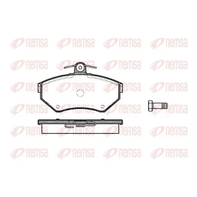 Sada brzdových destiček, kotoučová brzda REMSA 0631.10