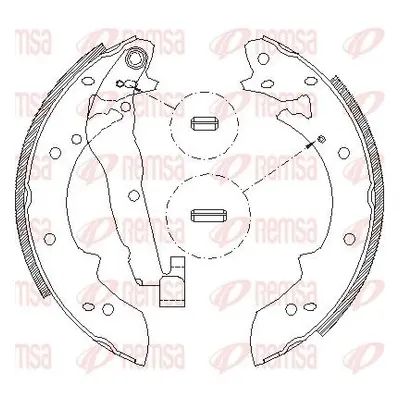 Brzdové pakny REMSA 4027.01