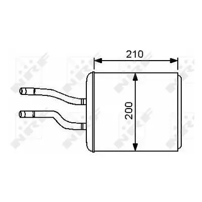 Výměník tepla, vnitřní vytápění NRF 53244