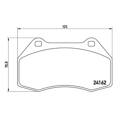 Sada brzdových destiček, kotoučová brzda BREMBO P 68 036