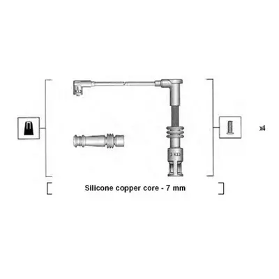 Sada kabelů pro zapalování MAGNETI MARELLI 941045430528