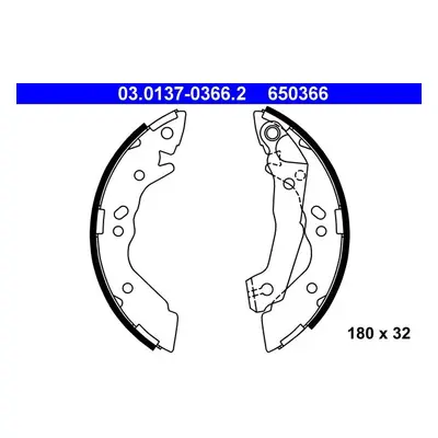 Sada brzdových čelistí ATE 03.0137-0366.2