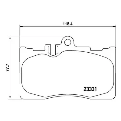 Sada brzdových destiček, kotoučová brzda BREMBO P 83 058