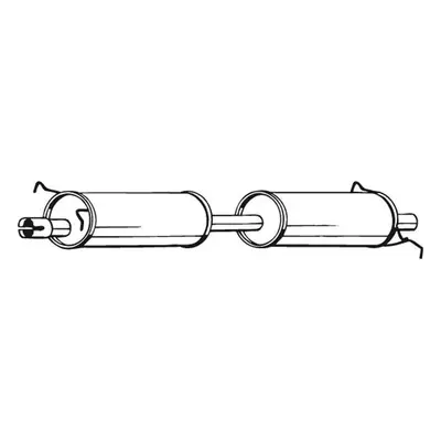 Střední tlumič výfuku BOSAL 280-049