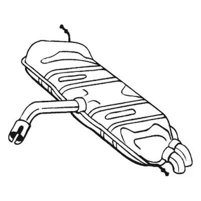 Zadní tlumič výfuku BOSAL 233-725