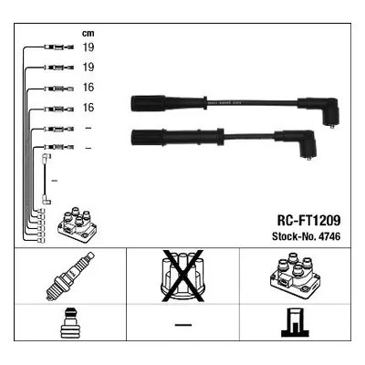 Sada kabelů pro zapalování NGK 4746