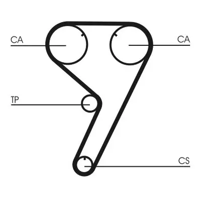 ozubený řemen CONTINENTAL CTAM CT608