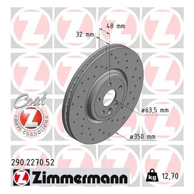 Brzdový kotouč ZIMMERMANN 290.2270.52