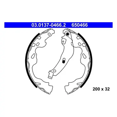 Sada brzdových čelistí ATE 03.0137-0466.2