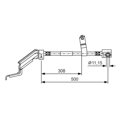 Brzdová hadice BOSCH 1 987 476 866