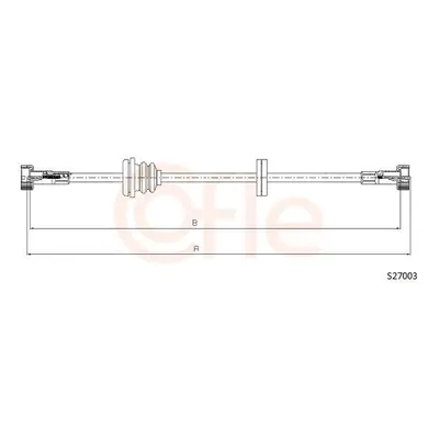 Hřídel tachometru COFLE S27003