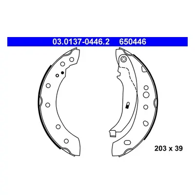 Sada brzdových čelistí ATE 03.0137-0446.2