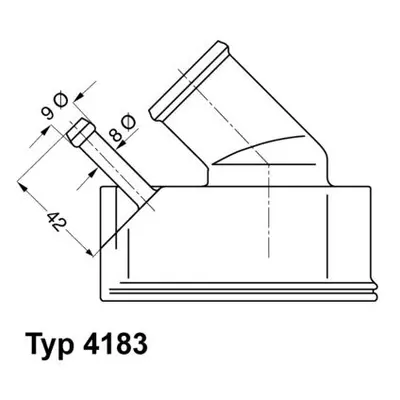 Termostat, chladivo BorgWarner (Wahler) 4183.92D