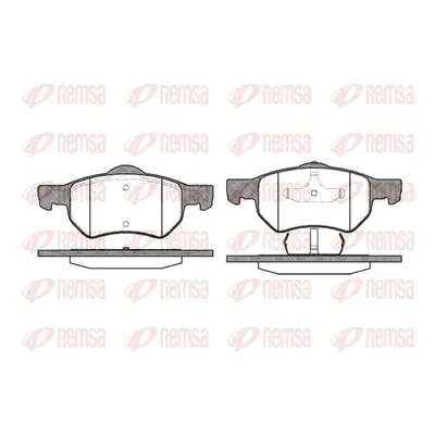 Sada brzdových destiček, kotoučová brzda REMSA 0882.00