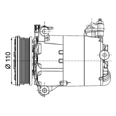 Kompresor, klimatizace MAHLE ACP 1357 000P