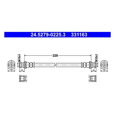 Brzdová hadice ATE 24.5279-0225.3