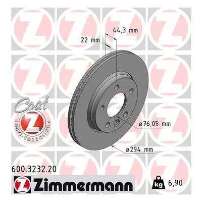 Brzdový kotouč ZIMMERMANN 600.3232.20