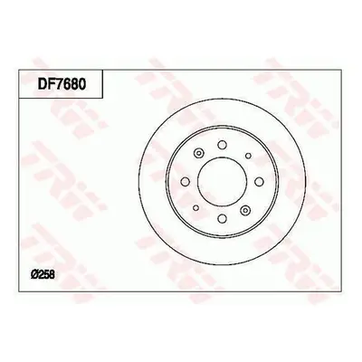 Brzdový kotouč TRW DF7680