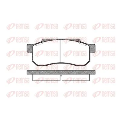 Sada brzdových destiček, kotoučová brzda REMSA 0203.00