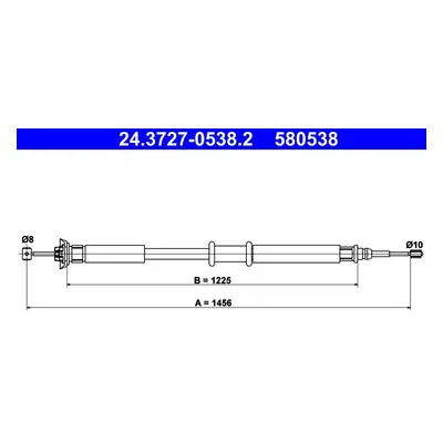 Tažné lanko, parkovací brzda ATE 24.3727-0538.2