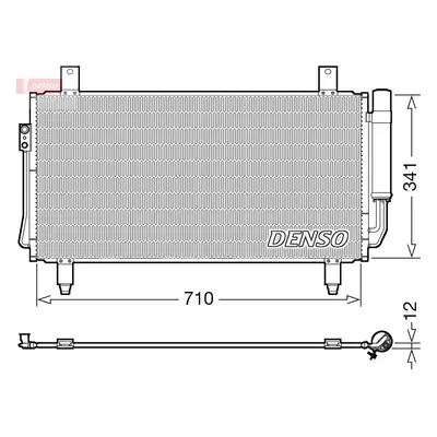Kondenzátor, klimatizace DENSO DCN45006