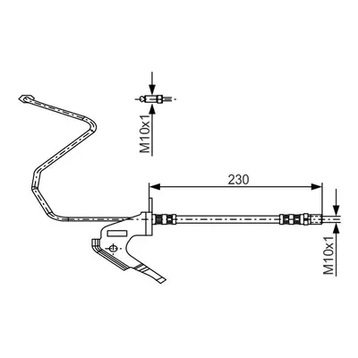 Brzdová hadice BOSCH 1 987 481 161