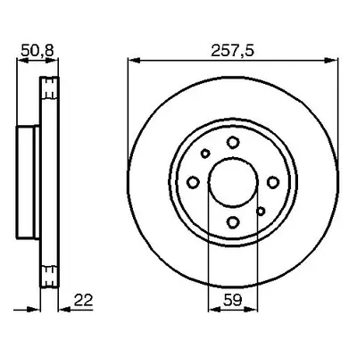 Brzdový kotouč BOSCH 0 986 478 512