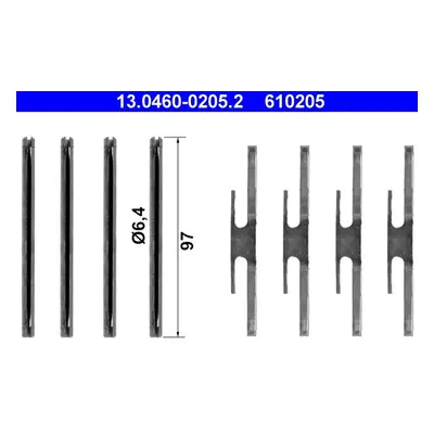 Sada příslušenství, obložení kotoučové brzdy ATE 13.0460-0205.2