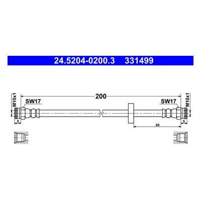 Brzdová hadice ATE 24.5204-0200.3