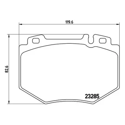 Sada brzdových destiček, kotoučová brzda BREMBO P 50 048