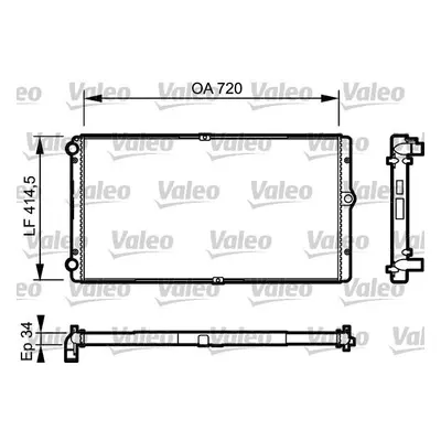 Chladič, chlazení motoru VALEO 732177