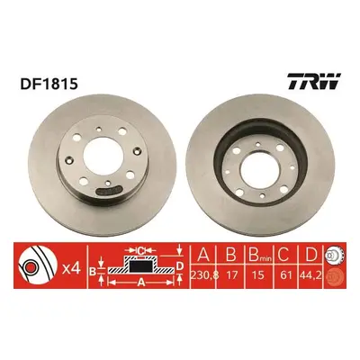 Brzdový kotouč TRW DF1815