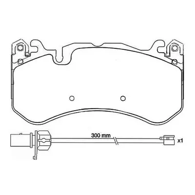 Sada brzdových destiček, kotoučová brzda BREMBO P 50 127