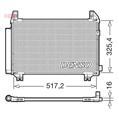 Kondenzátor, klimatizace DENSO DCN50107