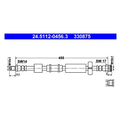 Brzdová hadice ATE 24.5112-0456.3