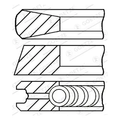 Sada pístních kroužků GOETZE ENGINE 08-704500-00