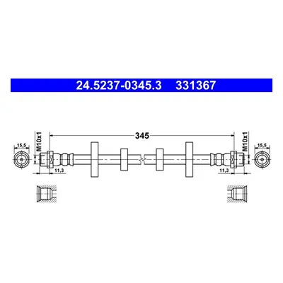 Brzdová hadice ATE 24.5237-0345.3