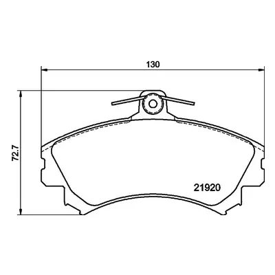 Sada brzdových destiček, kotoučová brzda HELLA PAGID 8DB 355 006-701