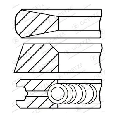 Sada pístních kroužků GOETZE ENGINE 08-105500-00