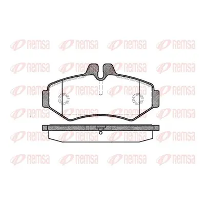 Sada brzdových destiček, kotoučová brzda REMSA 0733.00