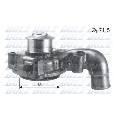 Vodní čerpadlo, chlazení motoru DOLZ F165