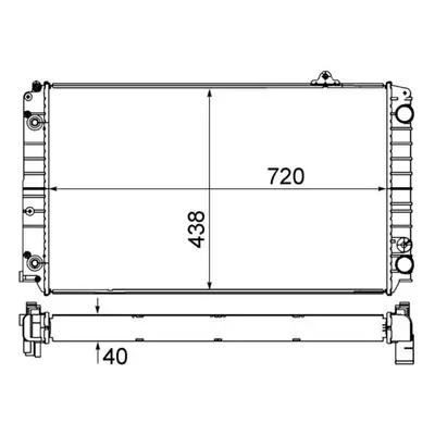 Chladič, chlazení motoru MAHLE CR 853 000S