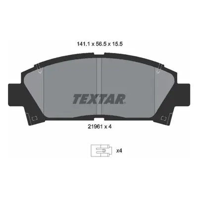 Sada brzdových destiček, kotoučová brzda TEXTAR 2196102
