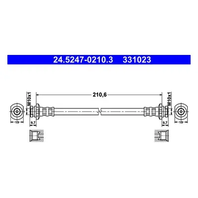 Brzdová hadice ATE 24.5247-0210.3