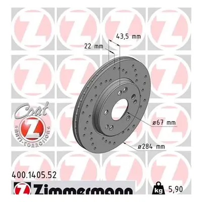 Brzdový kotouč ZIMMERMANN 400.1405.52